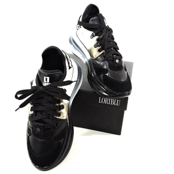 LORIBLU 🇮🇹 WOMEN'S LEATHER COMFORT FASHION SNEAKERS - Picture 9 of 9